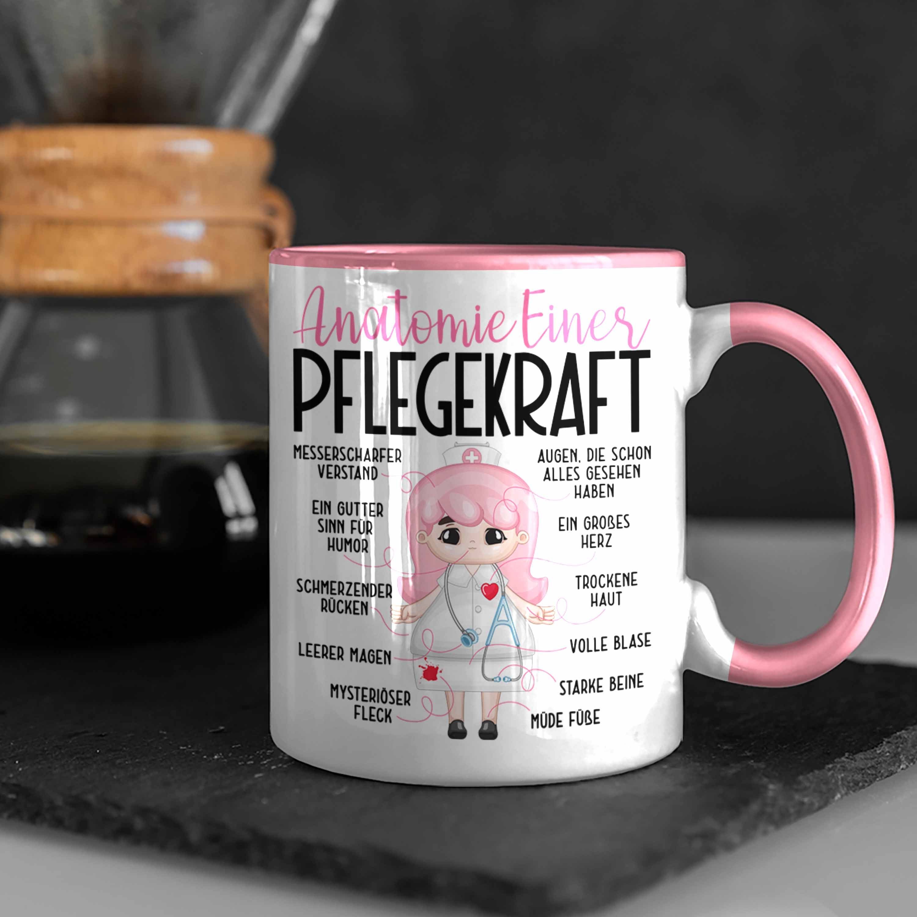 Trendation Tasse Pflegefachkraft Tasse Geschenk Anatomie Einer Pflege Frauen Pflegerin