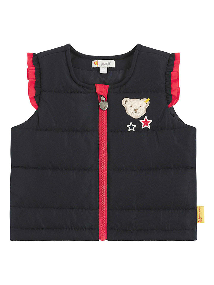 Steiff Steppweste in Schwarz/ Rot günstig kaufen