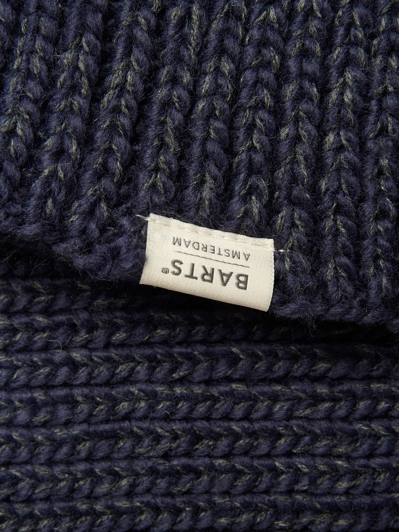 Loop-Schal mit Label-Detail Modell 'Reggey' in blau