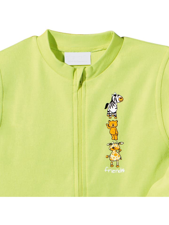 Erwin Müller Interlock-Jersey Kinder-Schlafoverall 2er-Pack in grün/türkis günstig kaufen