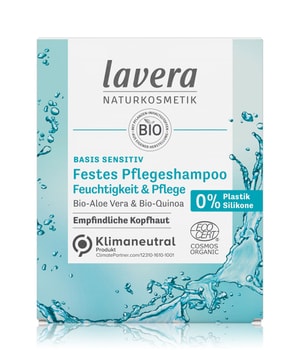 lavera Festes Pflegeshampoo Basis Sensitiv Feuchtigkeit & Pflege Festes Shampoo-50 g