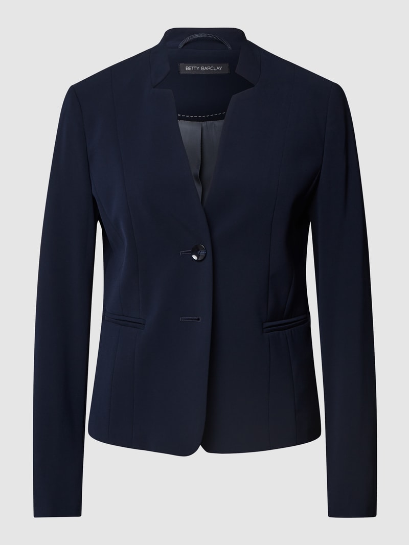 Blazer mit Stretch-Anteil in marineblau