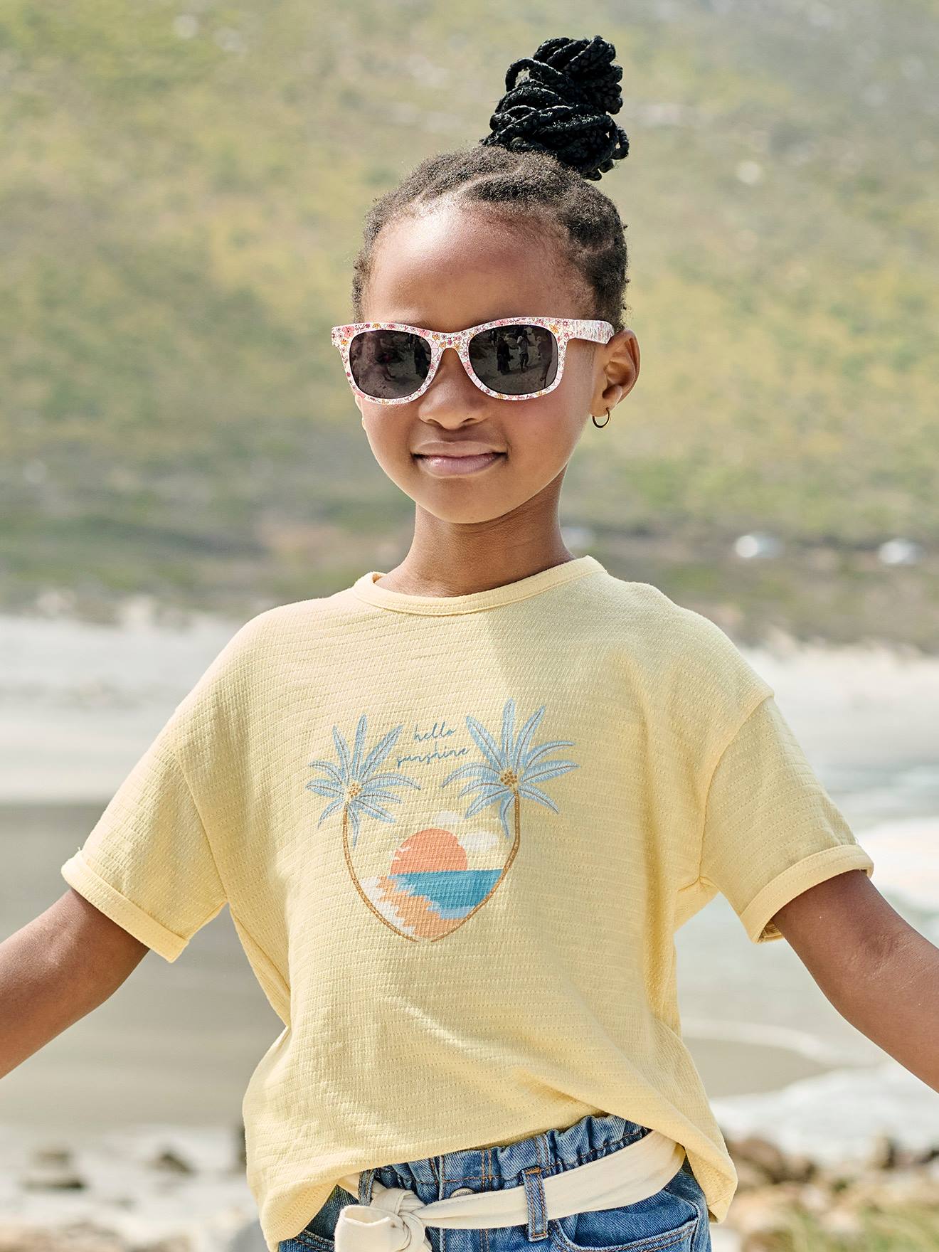 Vertbaudet Mädchen T-Shirt Oeko-Tex - pastellgelb