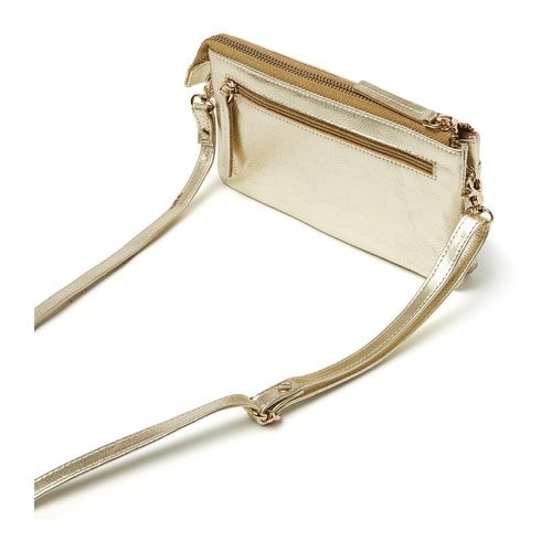 Kabelka dR Amsterdam Clutch metalická svetlozlatá