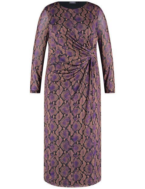 Midikleid mit seitlicher Drapierung