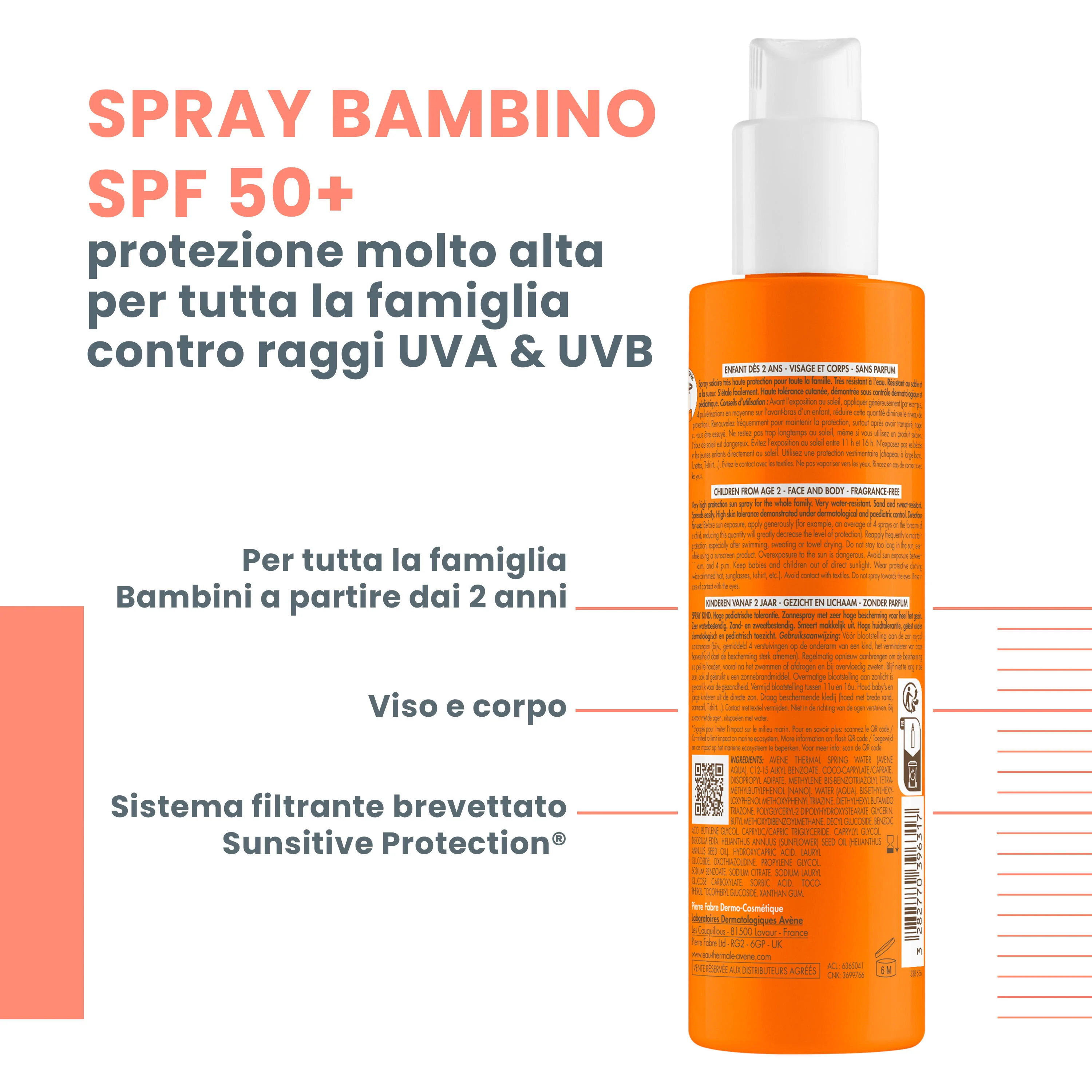 Sonnenschutzspray für Kinder LSF 50+ - Sonnenschutzspray für Kinder, Sonnenschutzspray mit hohem Schutz für den Körper, Sonnenschutzmittel mit hohem Schutz für den Körper, Produkte für Kinder