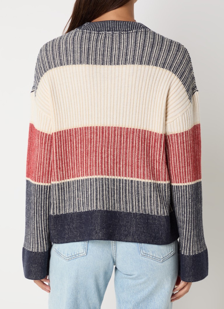 Pulover gros din lână cu dungi Tommy Hilfiger
