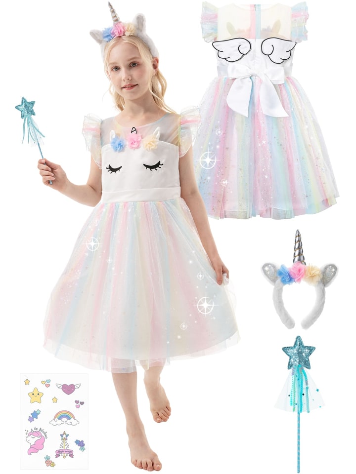 Corimori Einhorn Kleid für Kinder in Weiß günstig kaufen