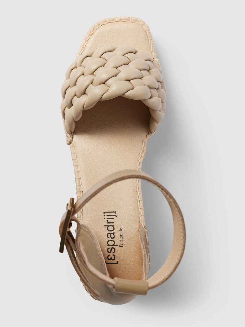 Wedges mit Dornschließe Modell 'SAINT TROPEZ' in beige