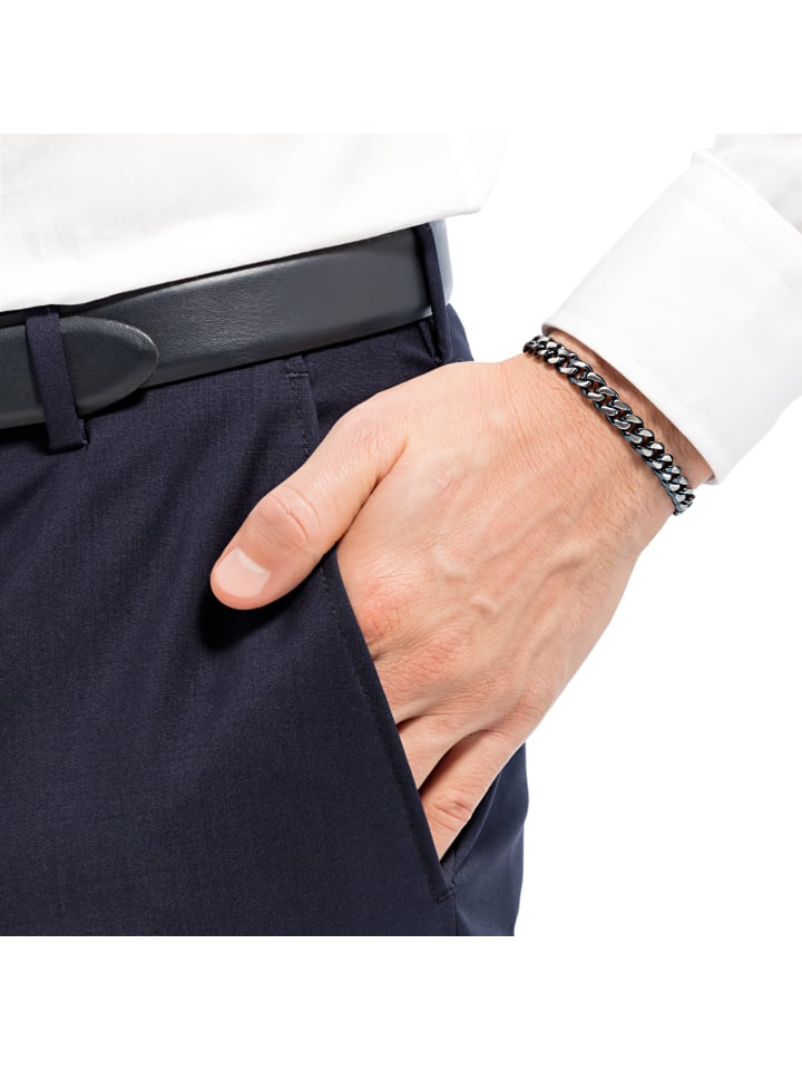 JOOP! Armband Edelstahl, IP Blau in Bicolor günstig kaufen 21 cm