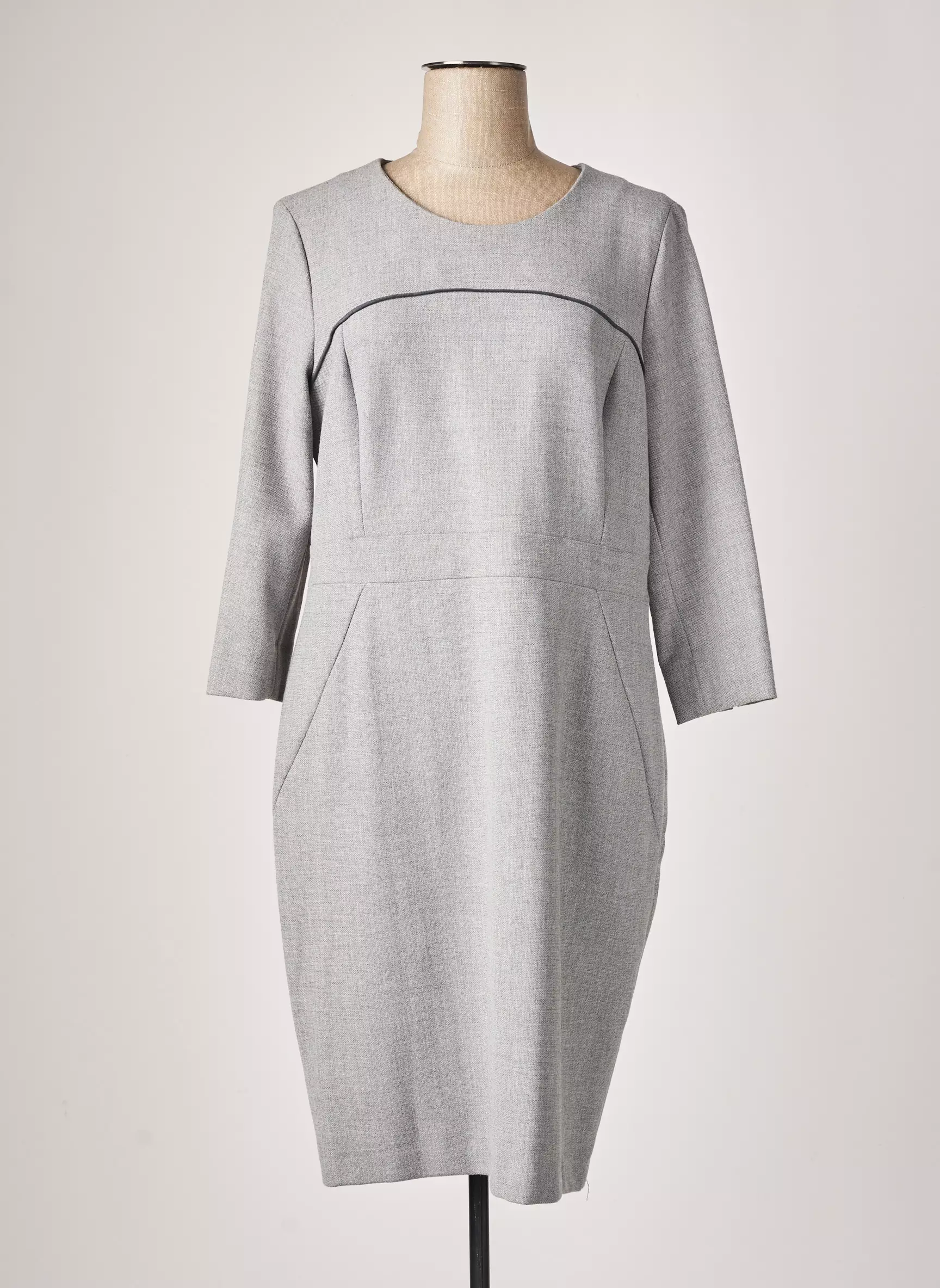 Bruno Saint Hilaire Robes Mi Longues Femme couleur gris