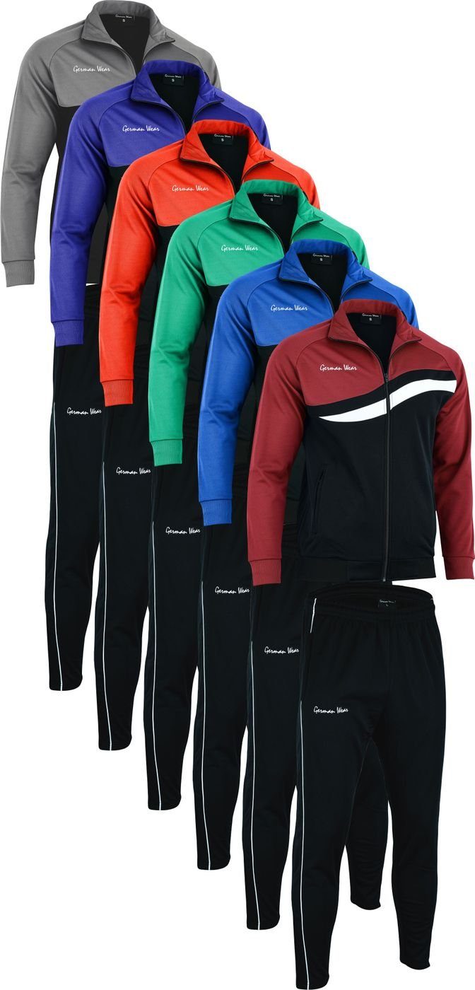 German Wear Trainingsanzug GW779k, Herren Trainingsanzugs Sportanzug Jogginganzug Doppellagig