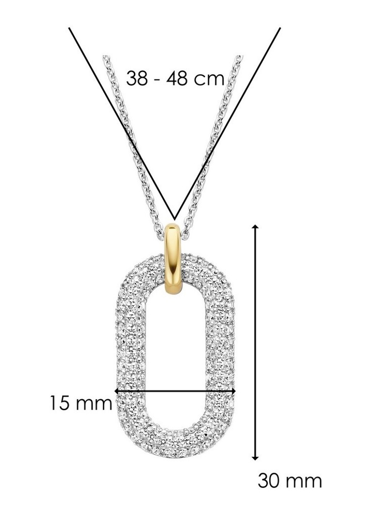 TI SENTO - Milano Silver Necklace 3964ZY