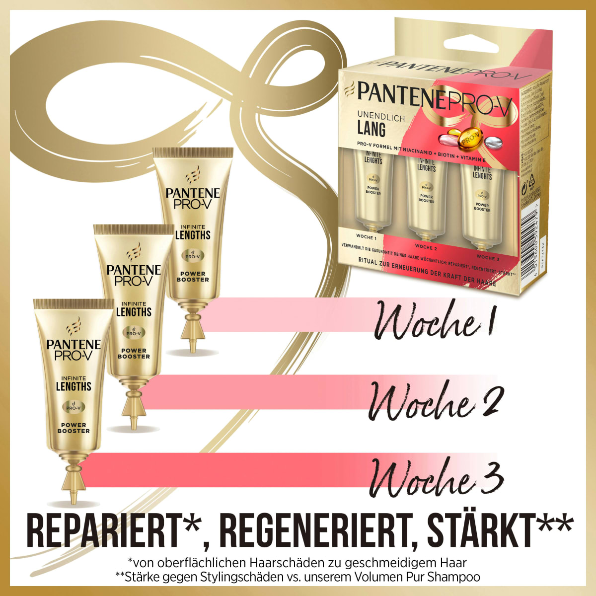 Haarkur Rescue Shots Unendlich Lang (3x15 ml), 45 ml
