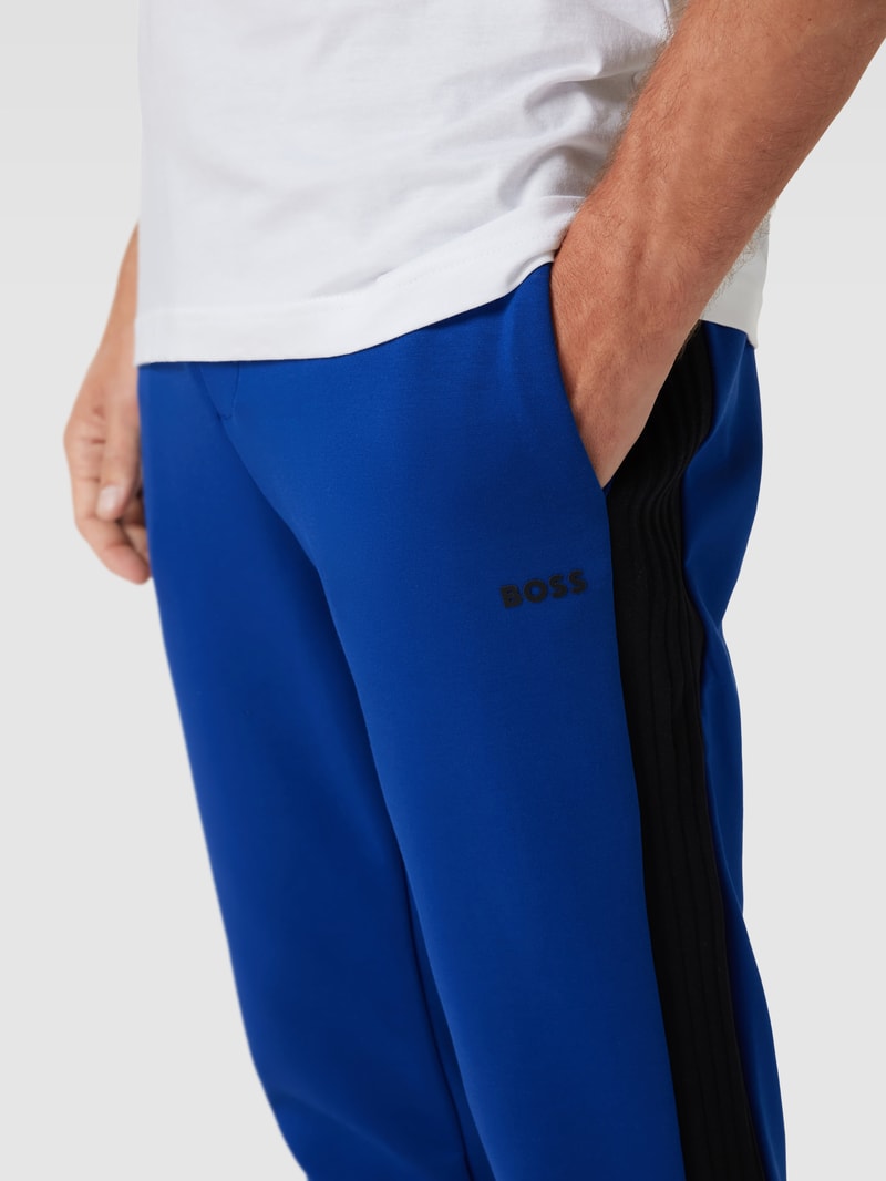 Sweatpants mit Label-Print Modell 'Hadiko' in royalblau