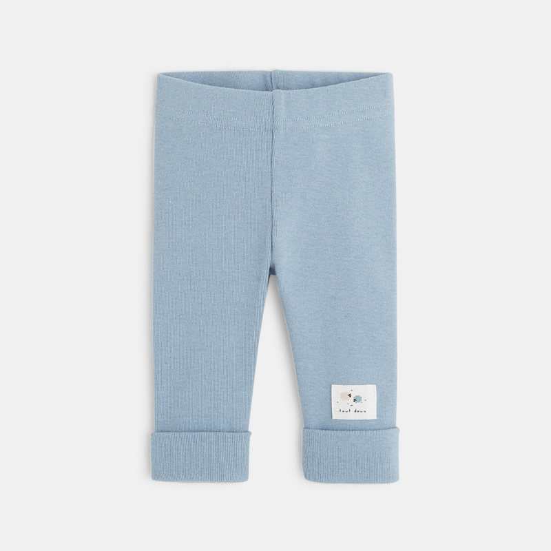 Legging en coton bio et laine bébé