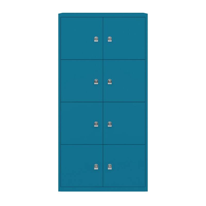 Bisley LateralFile Lodge Stahl Schließfach Schlüssel 800 x 470 x 1.605 mm Blau