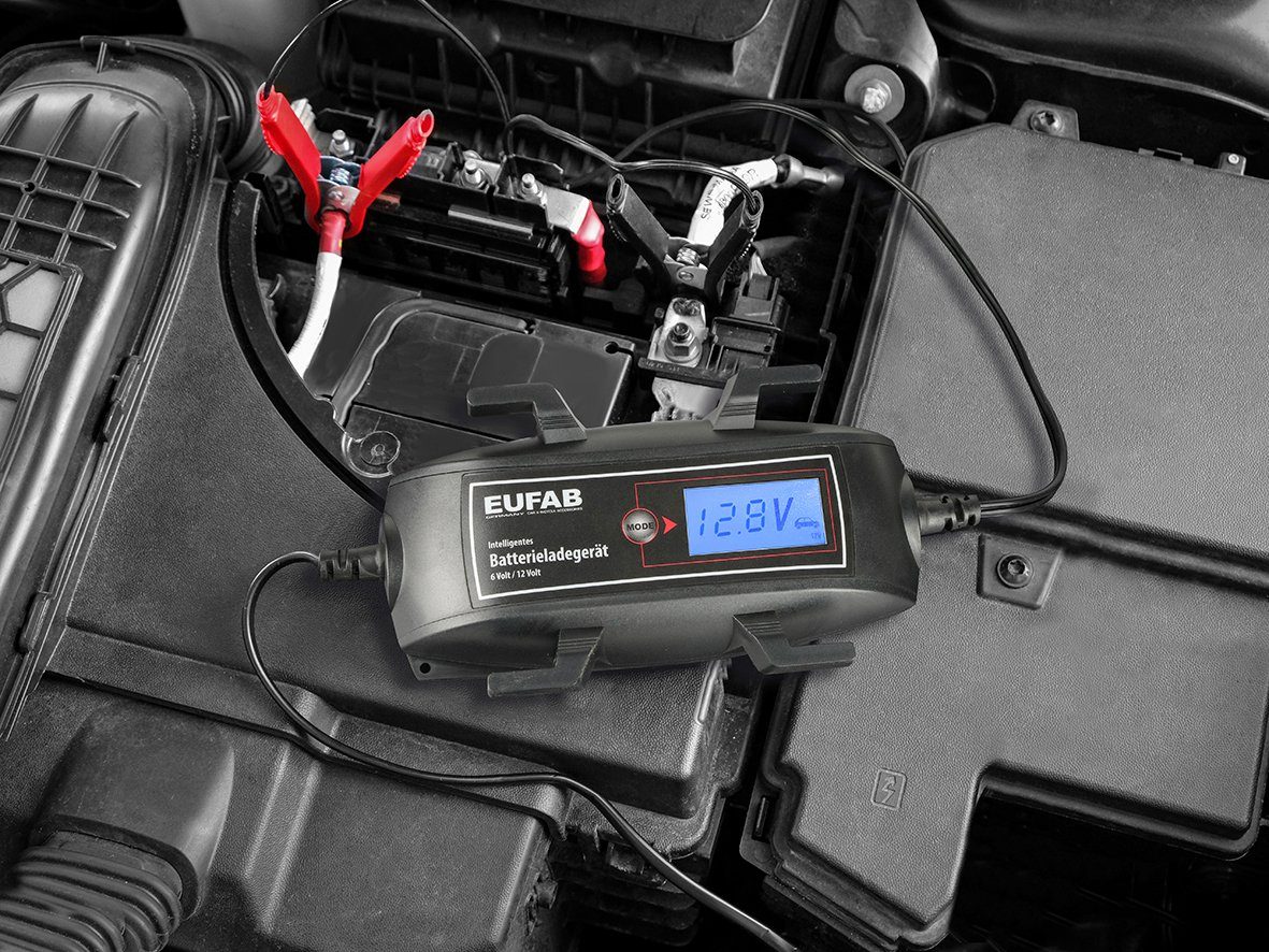 EUFAB Batterie-Ladegerät (4000 mA, 6/12 V)