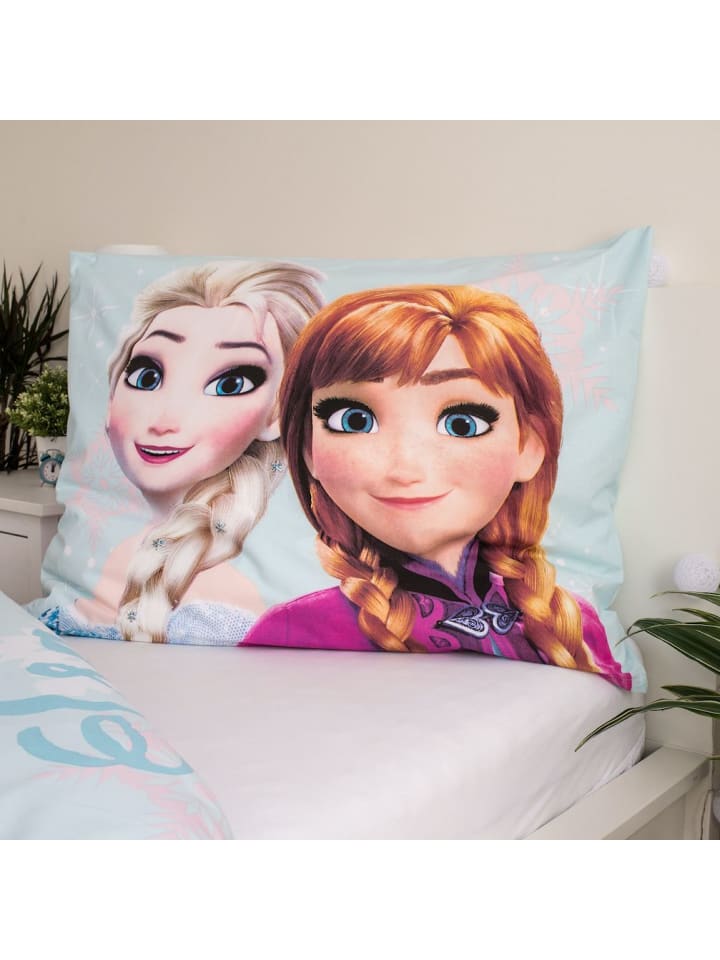 Disney Frozen 2-tlg.Set: Kinderbettwäsche Disney Frozen in Blau günstig kaufen 140