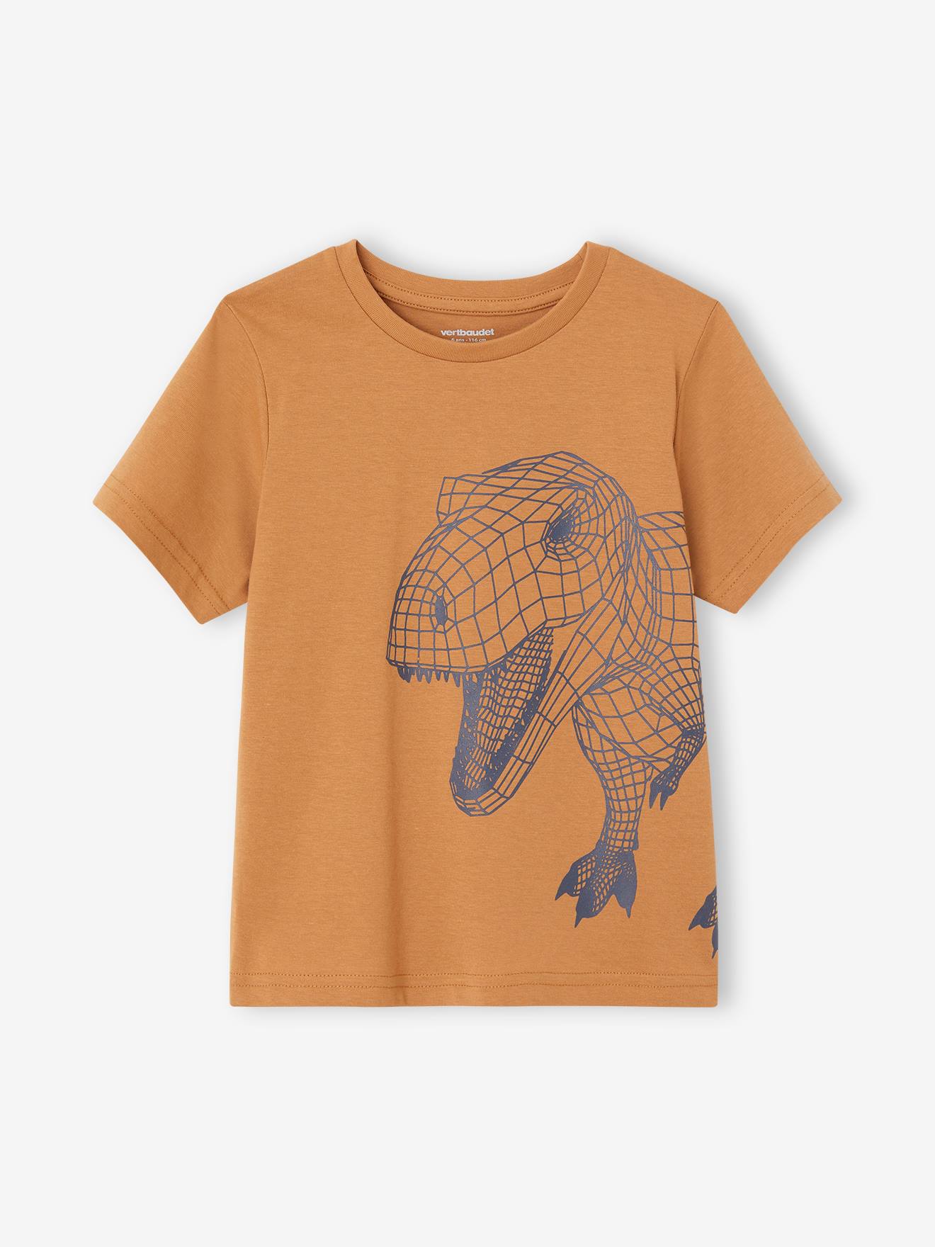 Vertbaudet 3er-Pack Jungen T-Shirts BASIC Oeko-Tex - cappuccino