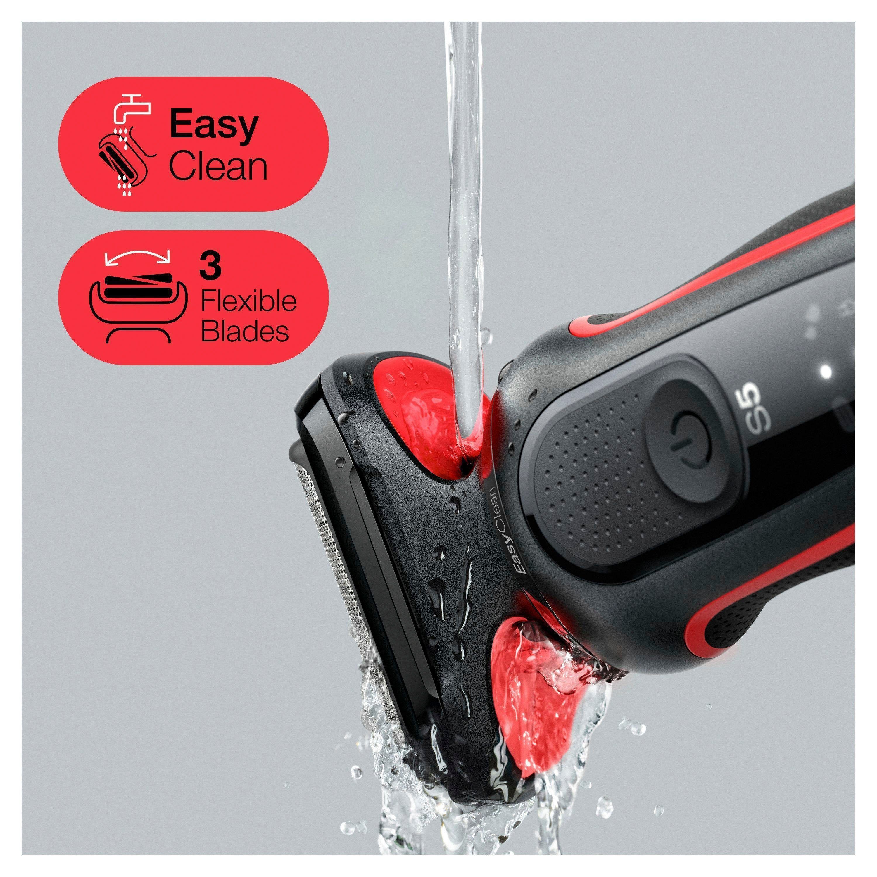 Braun Elektrorasierer Series 5 51-R1000s, EasyClean, Wet&Dry
