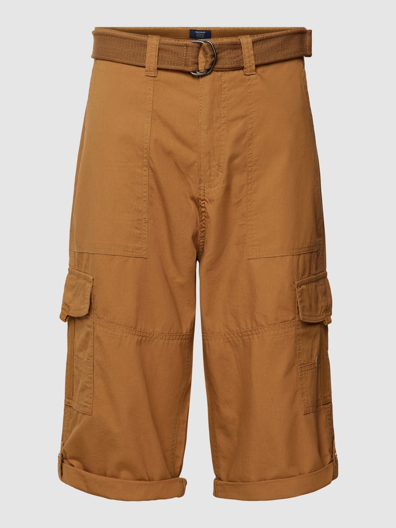 Cargoshorts inklusive Gürtel in mittelbraun