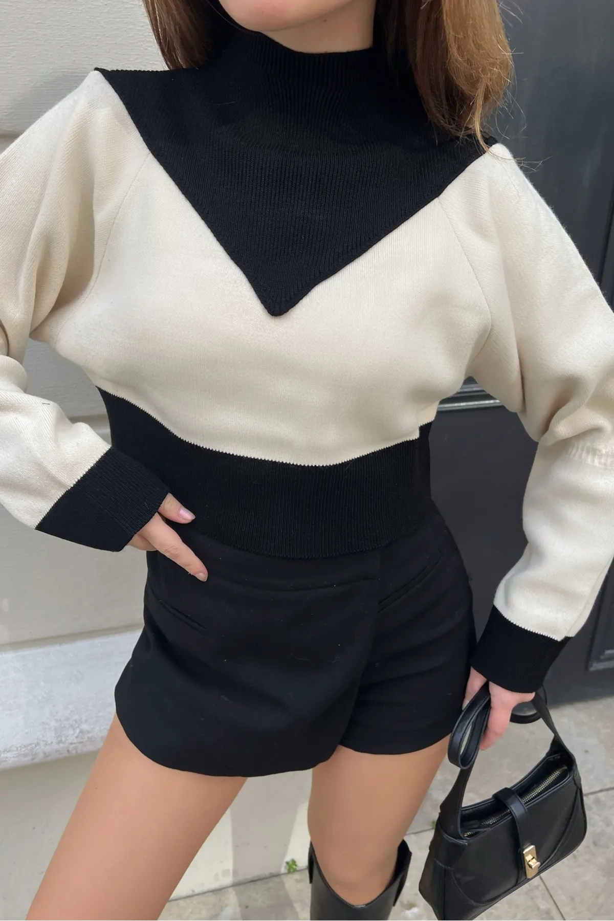 Bianco Lucci  Damen-Set aus Strickoberteil und Unterteil