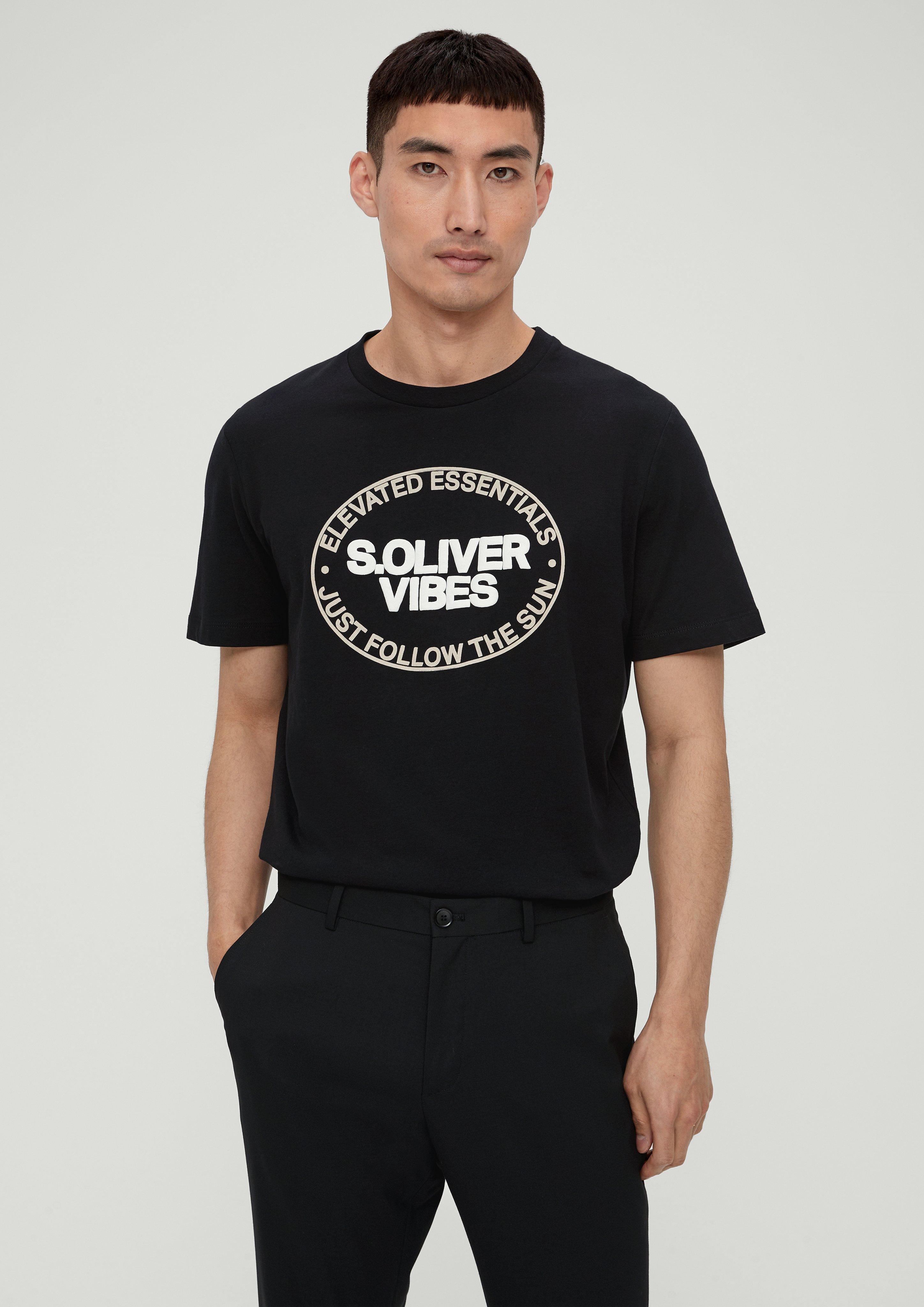 Baumwollshirt mit Frontprint  2131370-99D1