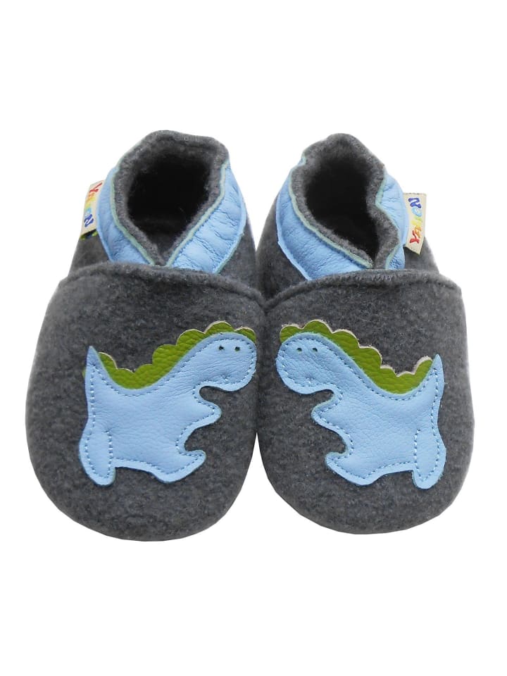 Yalion Leder-Krabbelschuhe 