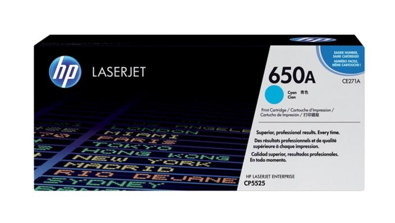 HP 650A Original Tonerkartusche CE271A Cyan