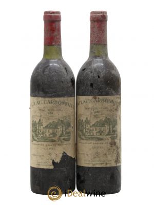 Château Carbonnieux Cru Classé de Graves  1981 - Lot de 2 Bouteilles