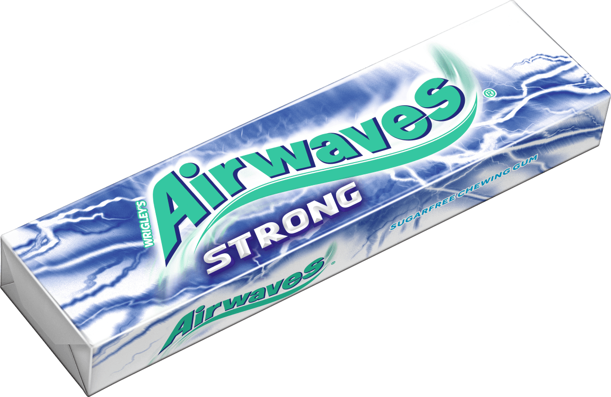 Kaugummi Strong, Menthol & Eukalyptus, zuckerfrei, 12 St