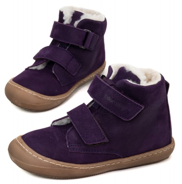 Däumling ~ Soni HighCut Leder Winter ~ Aubergine