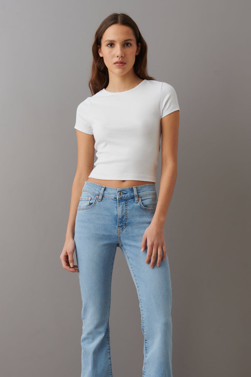 Low waist bootcut jeans