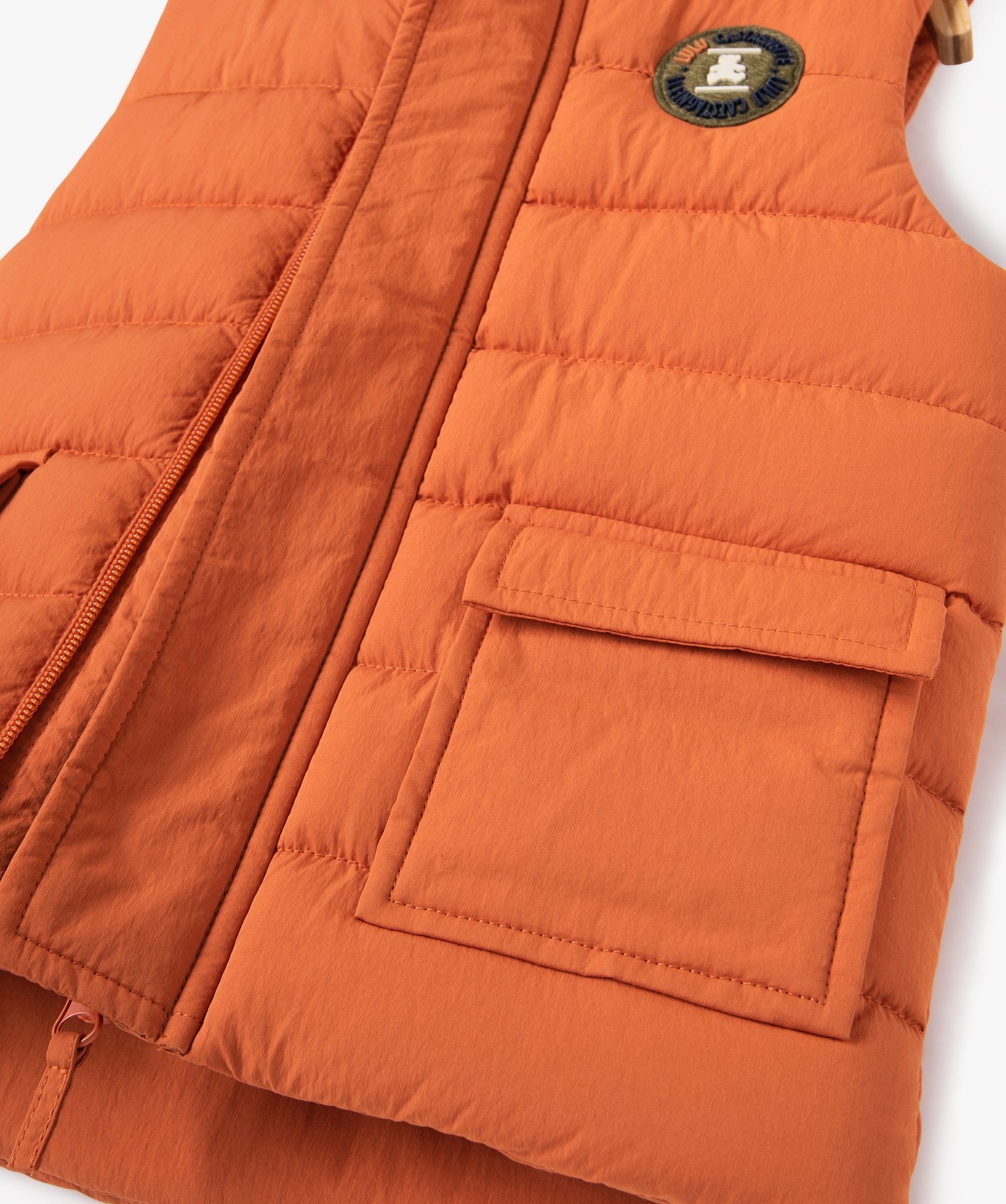 Doudoune sans manches doublée polaire bébé Garçon - Lulu... orange | GEMO