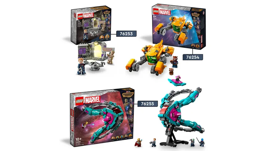 LEGO Marvel 76254 Baby Rockets Schiff, Guardians of the Galaxy Spiel-Set