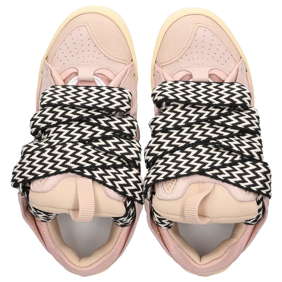 Lanvin - Sneaker low CURB Veloursleder - pink