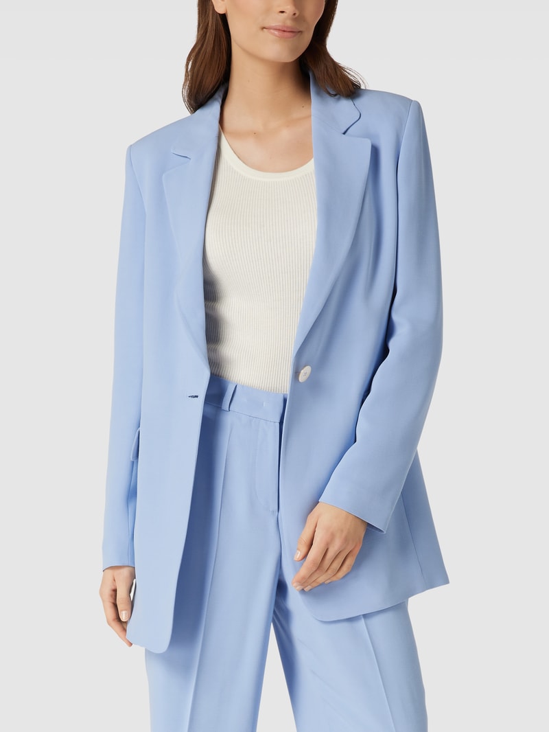 Blazer mit Reverskragen in hellblau