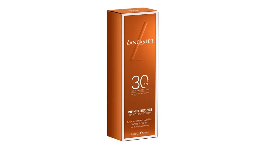 LANCASTER Infinity Bronze Sunlight Cream LSF30 medium/dark 50 ml