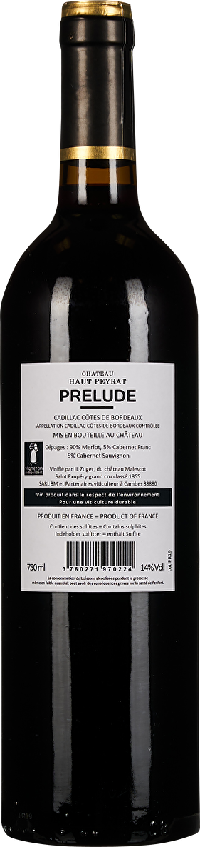 Château Haut Peyrat Prélude d'Haut Peyrat 2019
