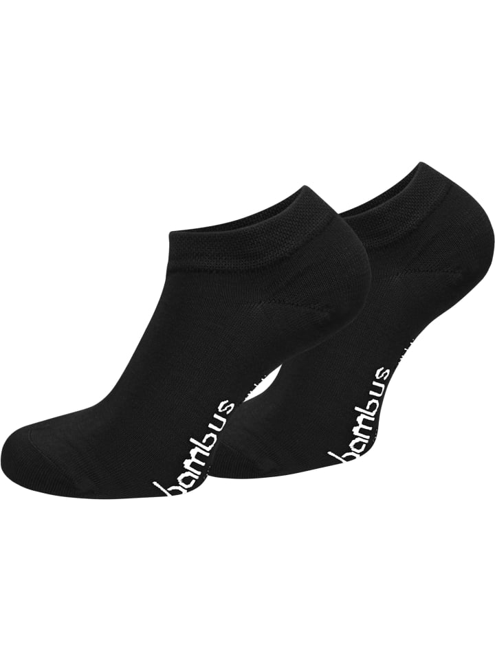 normani 6 Paar Bambus-Gesundheitssocken Sneakers in Schwarz günstig kaufen