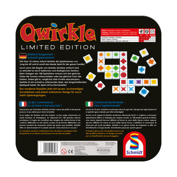Familienspiel Qwirkle Limited Edition