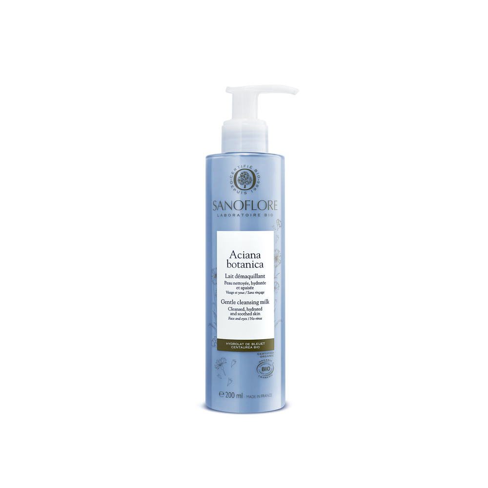 Sanoflore Aciana botanica Lait démaquillant visage et yeux