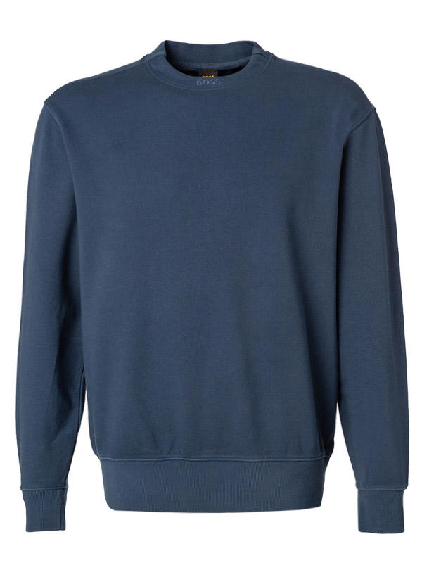 BOSS Orange, Sweatshirt We-Dye, Baumwolle, dunkelblau