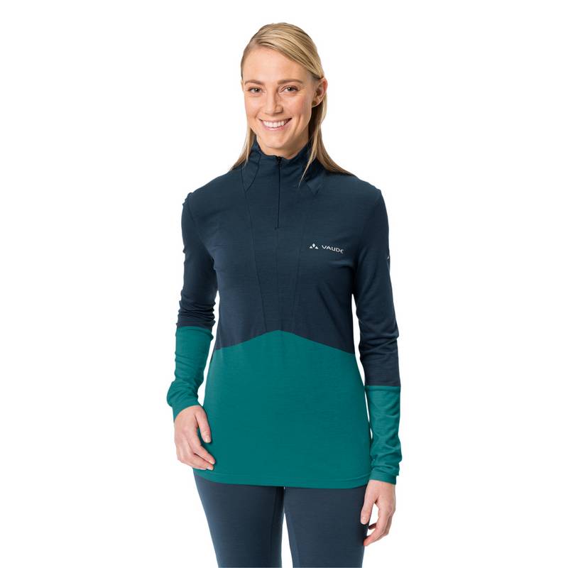 VAUDE Women's Monviso Wool Halfzip Shirt Sweatshirt Damen