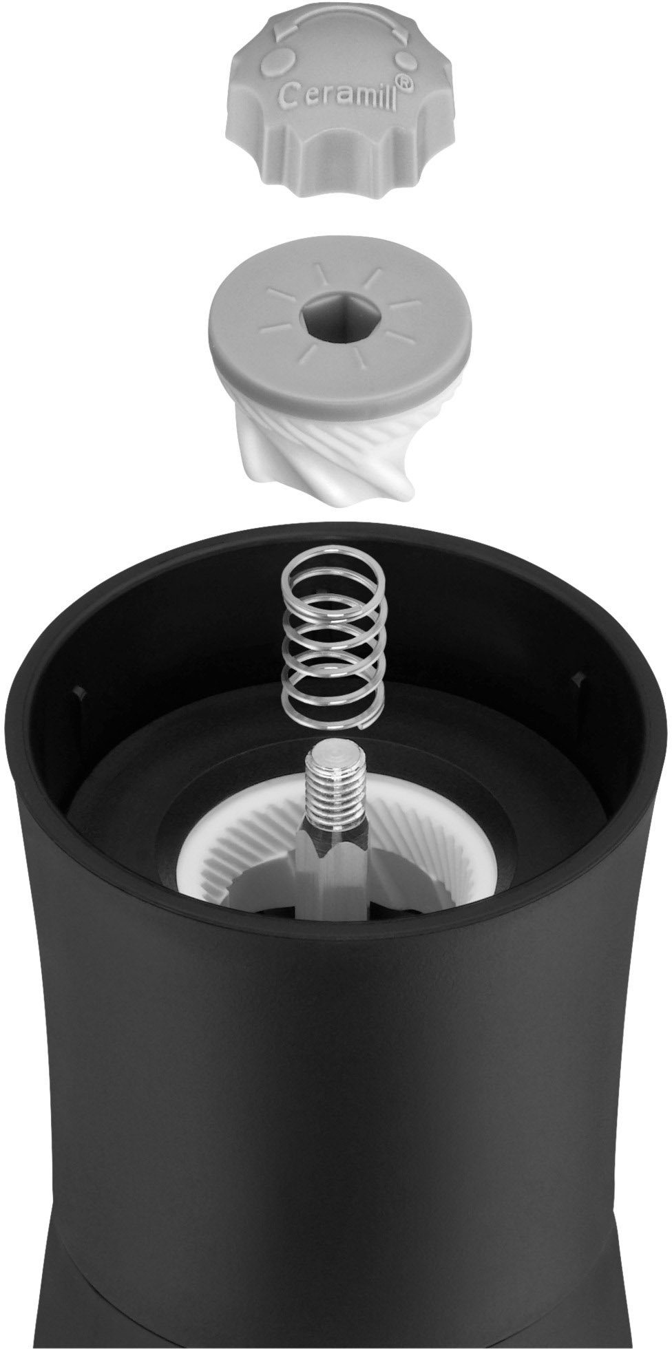 WMF Salz-/Pfeffermühle Ceramill Trend manuell, (1 Stück), unbefüllt