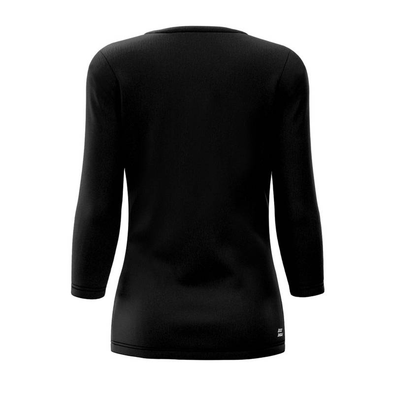 BIDI BADU Crew V-Neck Longsleeve Tennisshirt Damen