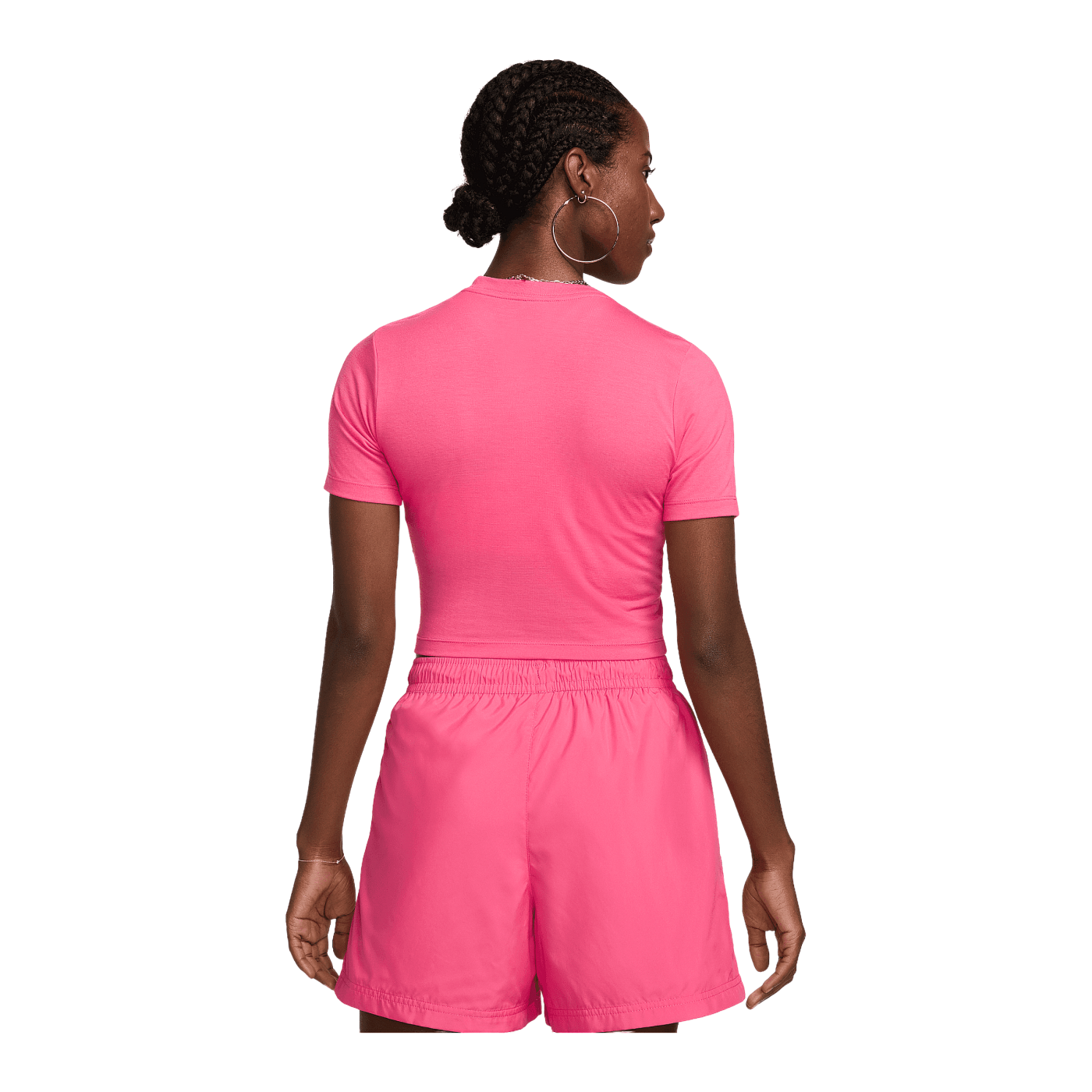 Nike Essential SLM Crop T-Shirt Damen Pink F629
