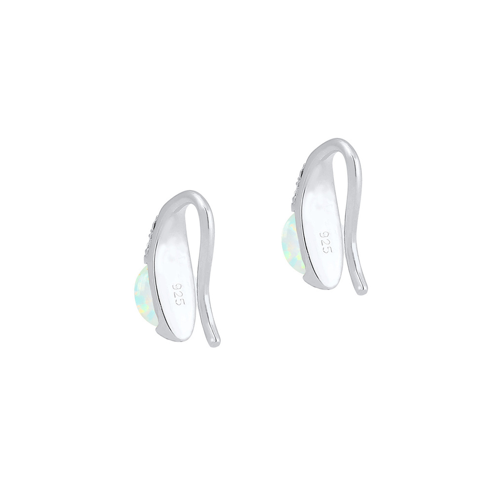 Elli PREMIUM Elli PREMIUM Boucles d'Oreilles Vintage Perles avec Opale Synthétique et Cristaux Boucles d'oreilles