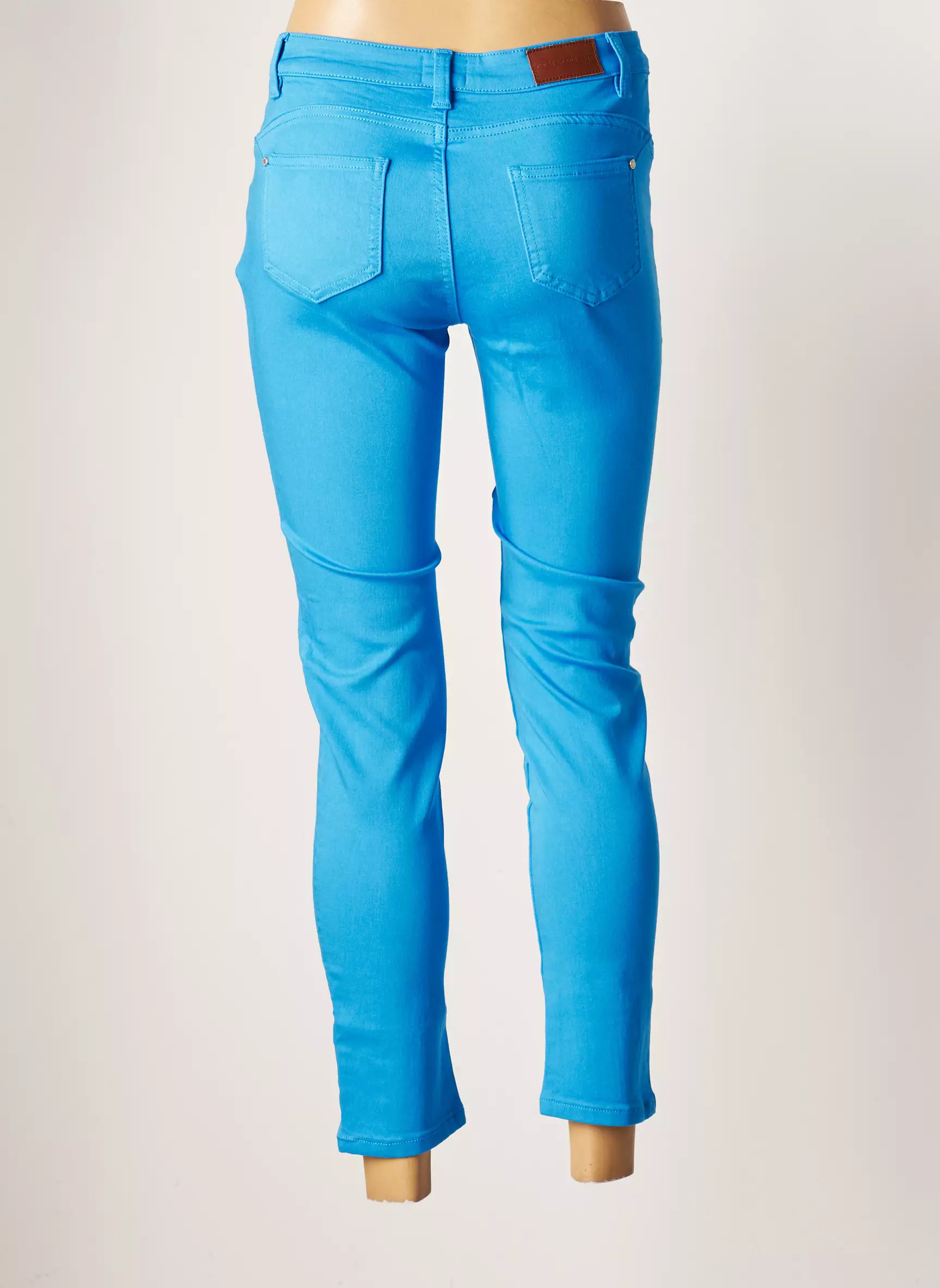 C Est Beau La Vie Pantalon7 8 Femme couleur bleu